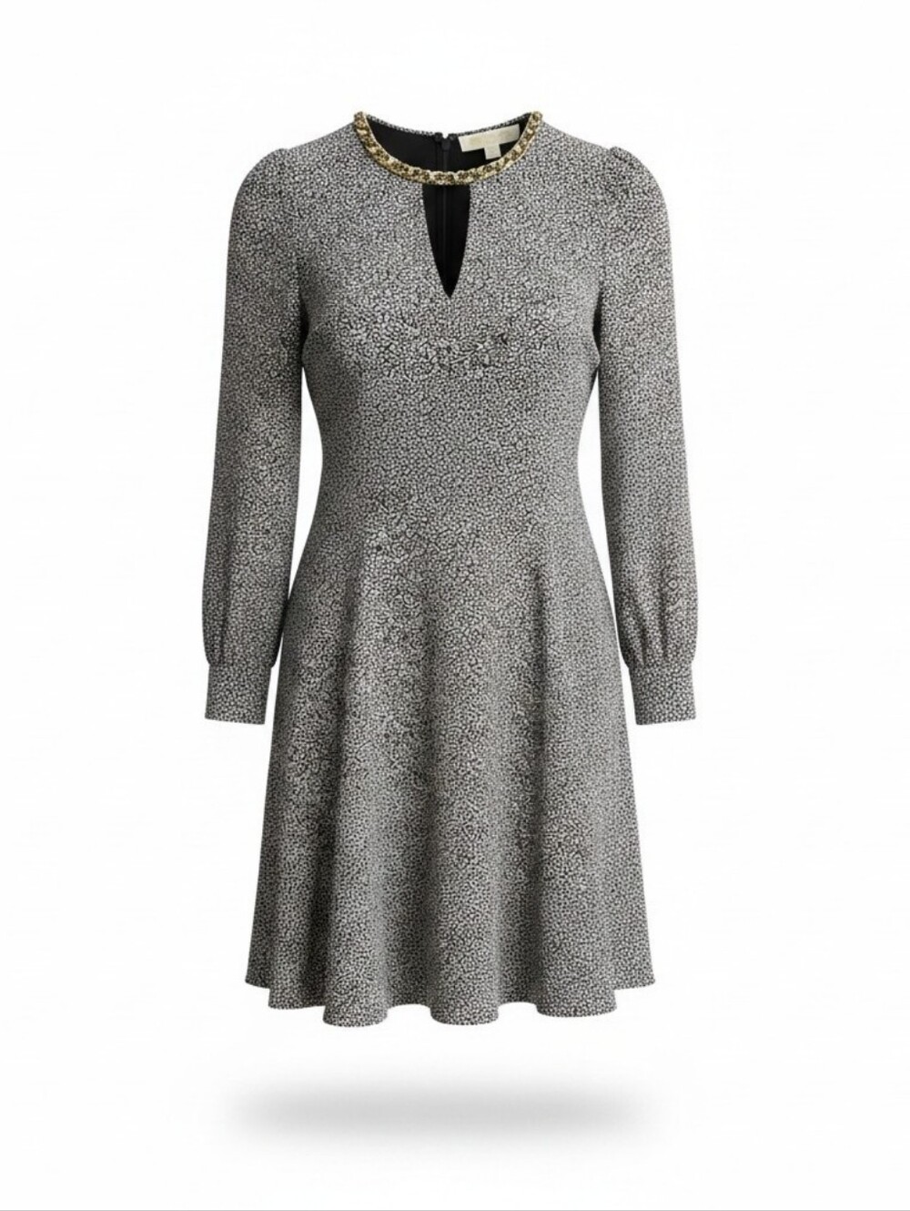 Michael Kors Black & White Pattern Dress Work Office Chic Career Dress